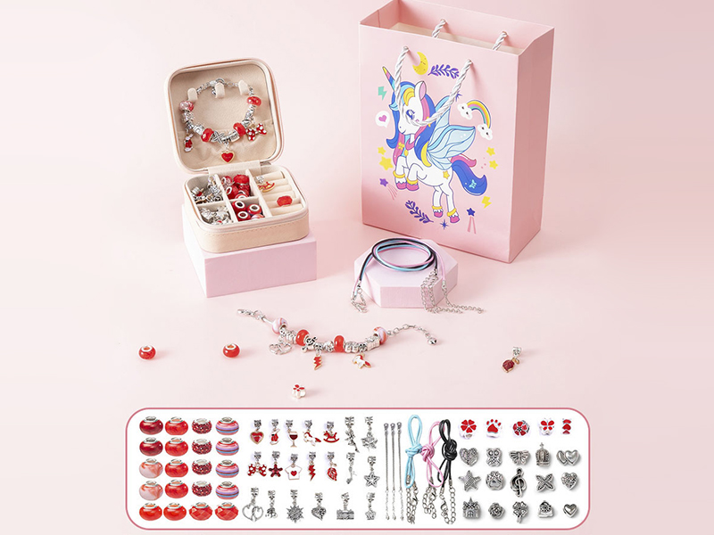 Unicorn Red DIY Bracelet Set (66PCS)
