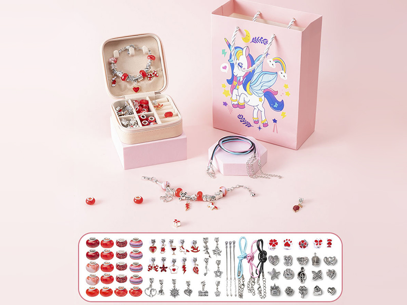 Unicorn Red DIY Bracelet Set (34PCS)