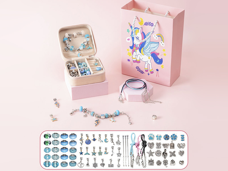 Unicorn Blue DIY Bracelet Set (66PCS)