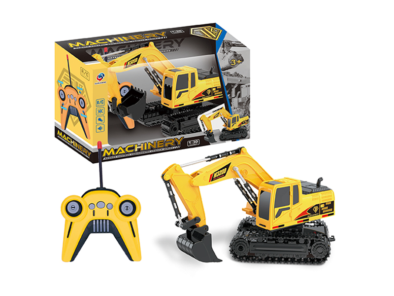 1:20 5Ch R/C Excavator With Sound And Light