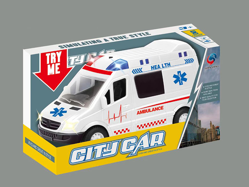 Friction Mini Ambulance With Sound And Light