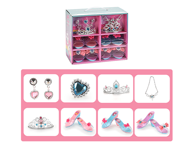 Comb Teeth, Crown, Shoe Accessories Toy Set