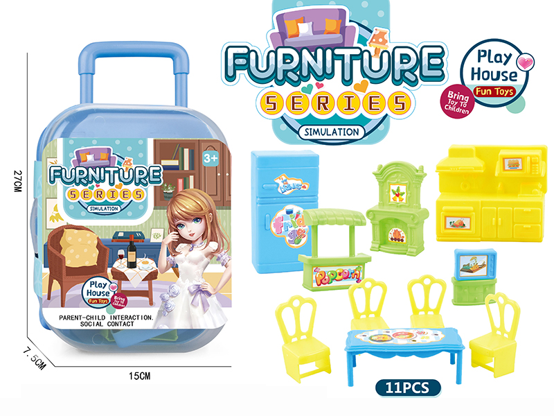 Furniture Toys Draw-Bar Box(11PCS)