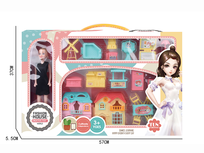 Furniture Villa Toys + Doll