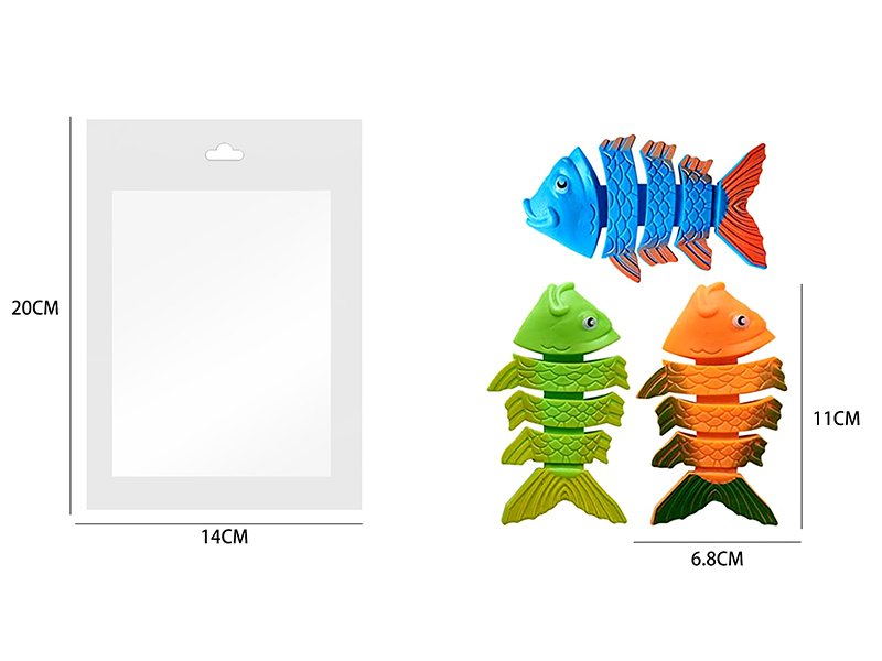 Diving Toys Fishbone(PVC)3PCS