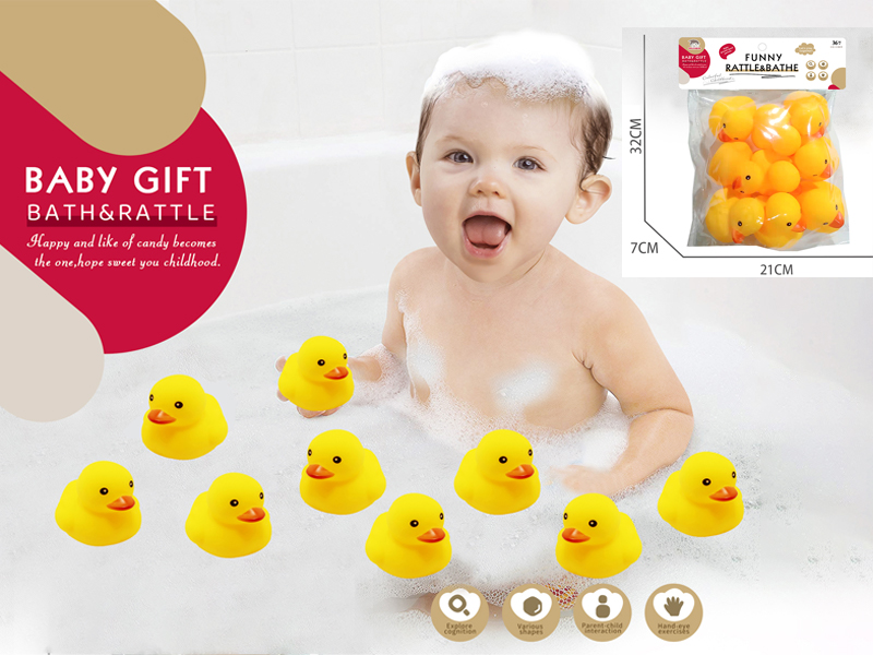 9PCS Vinyl Duck Toy