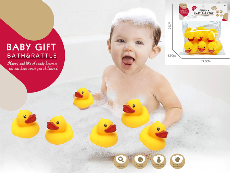 6PCS Vinyl Duck Toy