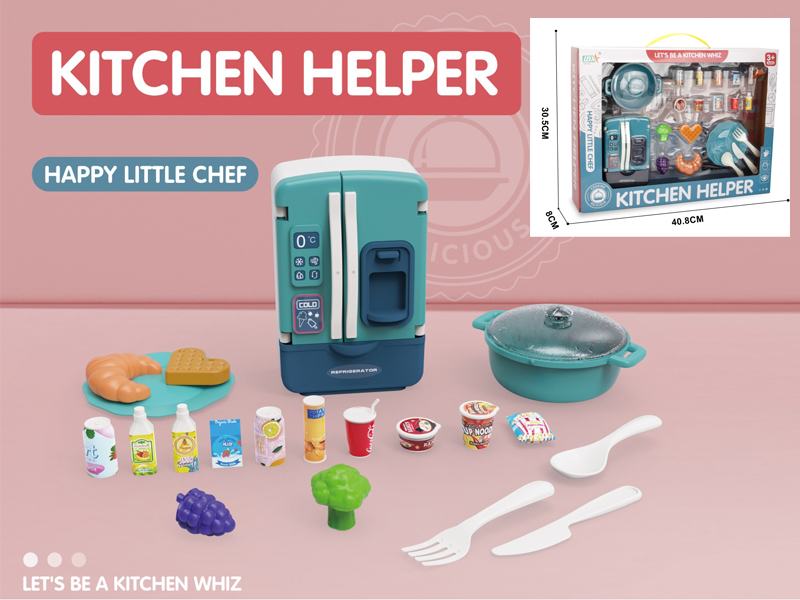 Kitchen Refrigerator With Soup Pot Set