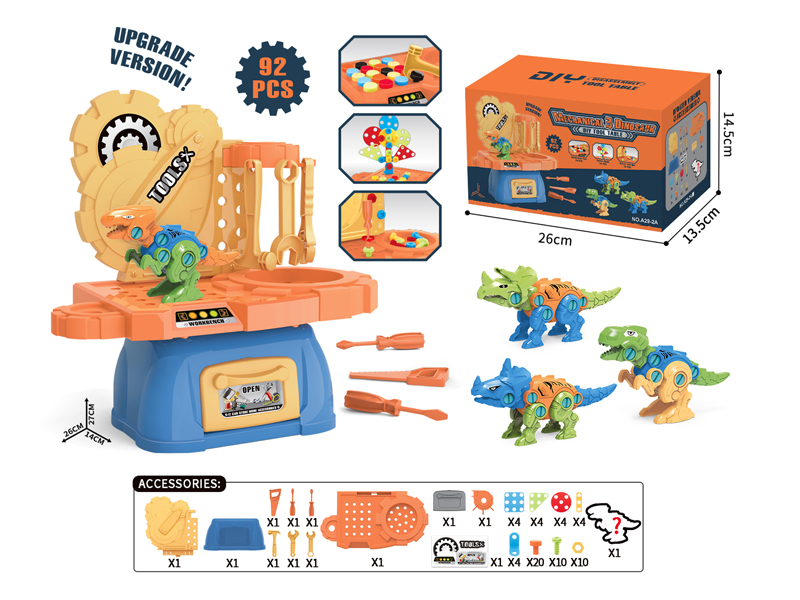 Dinosaur Disassembly Tool Table(Upgraded Version)92PCS