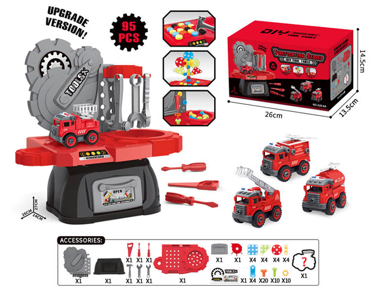 Disassembly Fire Fighting Tool Table（升级款）95PCS