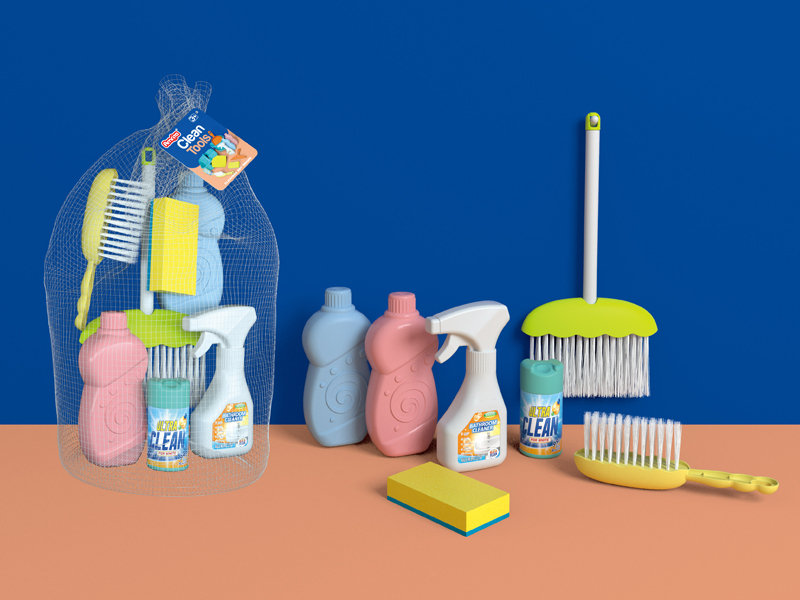 Cleaning Tool Toy Set