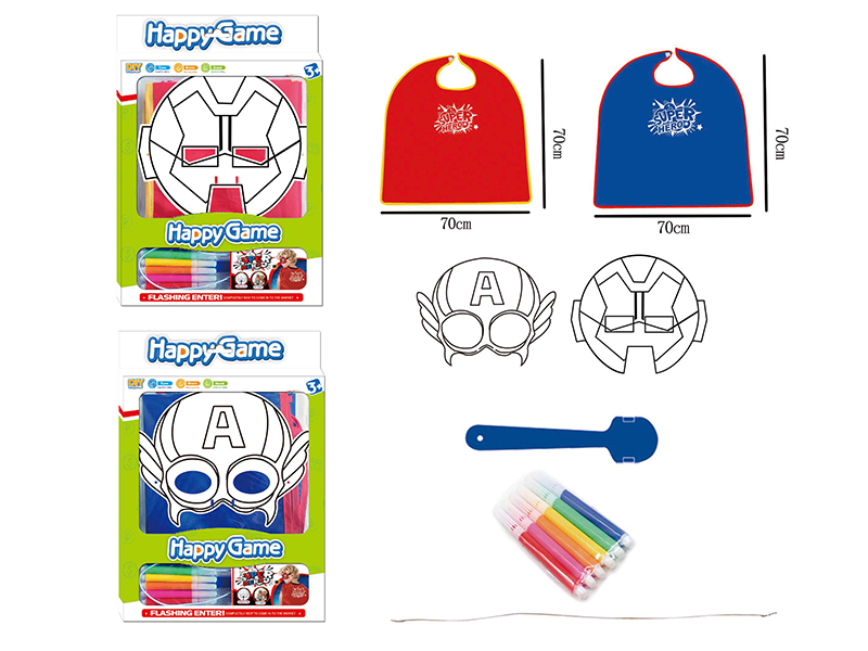 DIY Painting Mask Role-Playing Toys - Superman Series