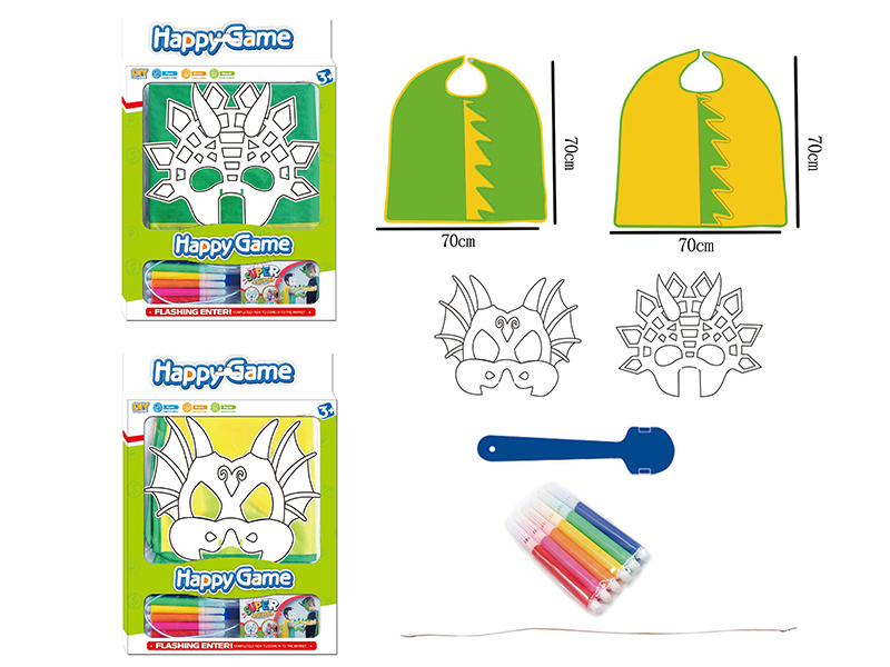 DIY Painting Mask Role-Playing Toys - Dinosaur Series