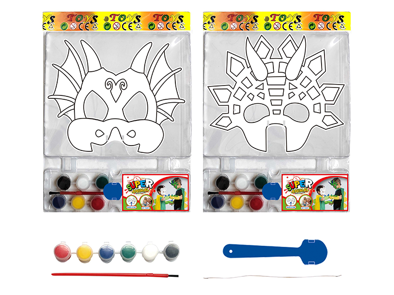 DIY Painting Mask Role-Playing Toys - Dinosaur Series