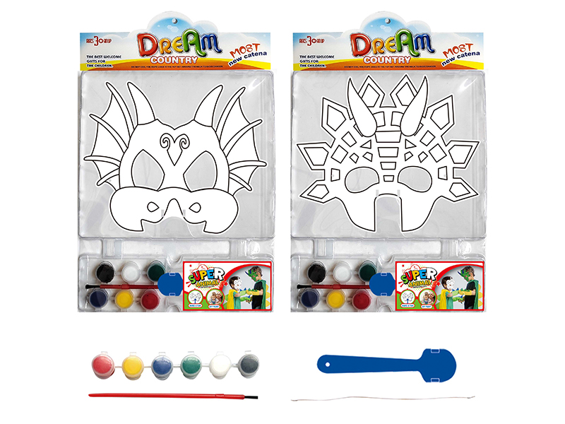 DIY Painting Mask Role-Playing Toys - Dinosaur Series