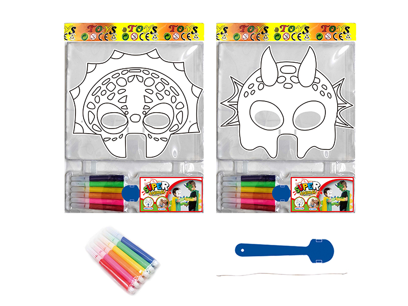 DIY Painting Mask Role-Playing Toys - Dinosaur Series