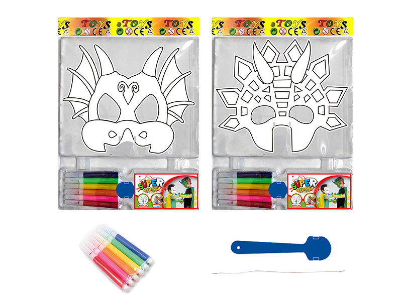 DIY Painting Mask Role-Playing Toys - Dinosaur Series
