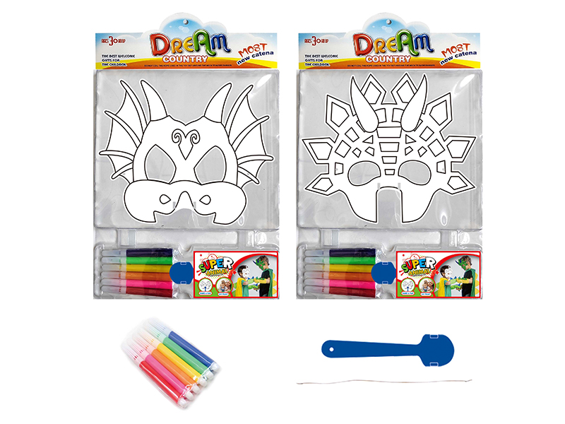 DIY Painting Mask Role-Playing Toys - Dinosaur Series