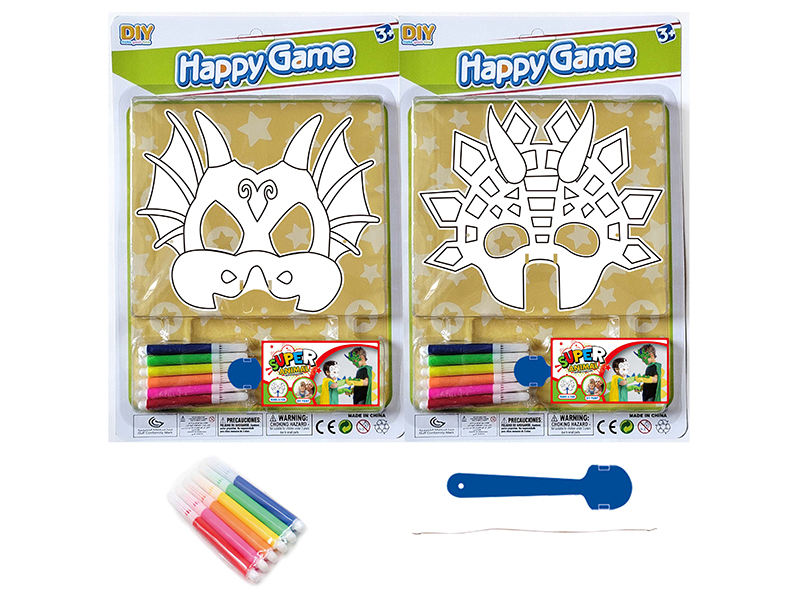 DIY Painting Mask Role-Playing Toys - Dinosaur Series
