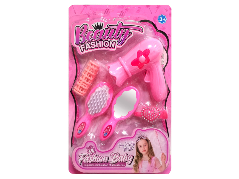Hair Dryer, Hairdressing And Makeup Jewelry Set
