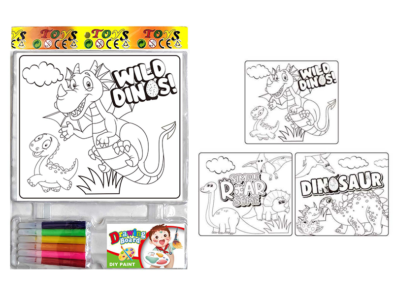 DIY Coloured Drawing Toys(Dinosaur Pattern)