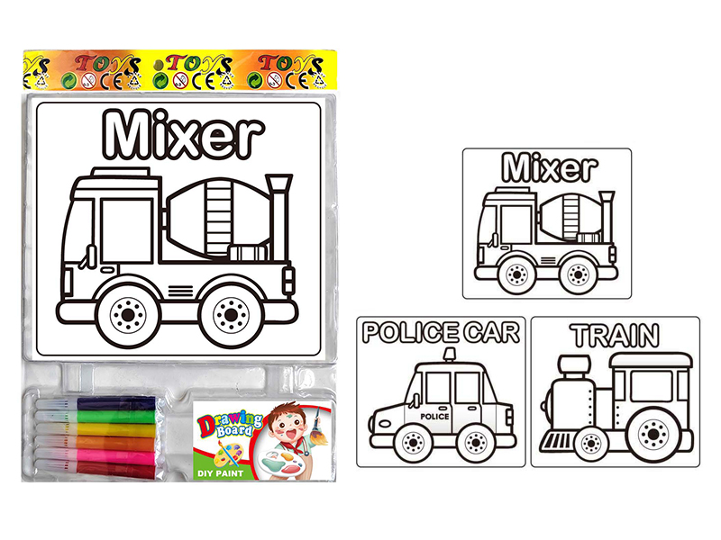 DIY Coloured Drawing Toys(Car Pattern)