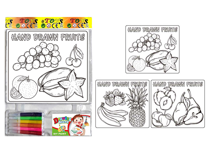 DIY Coloured Drawing Toys(Fruits Pattern)