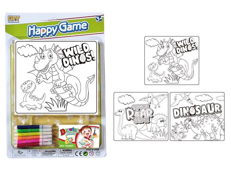 DIY Coloured Drawing Toys(Dinosaur Pattern)