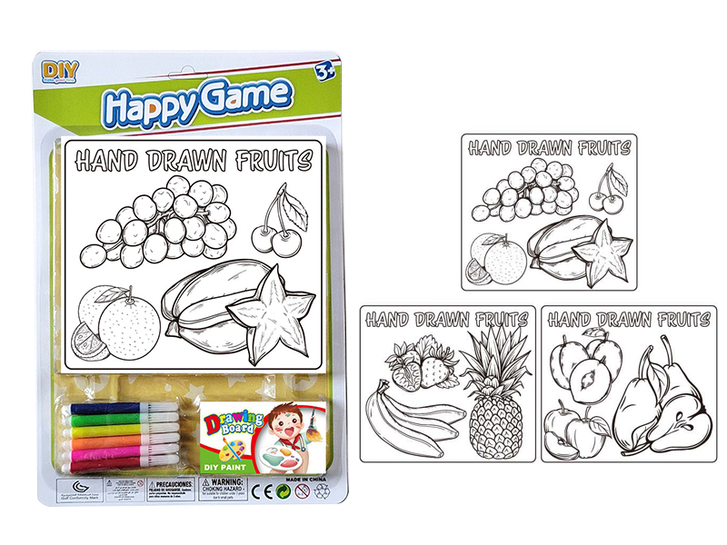 DIY Coloured Drawing Toys(Fruits Pattern)