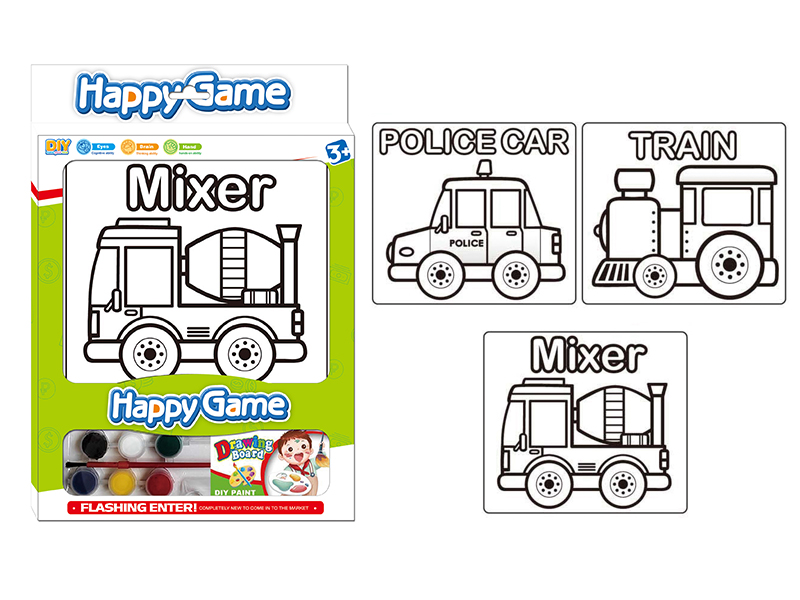 DIY Coloured Drawing Toys(Car Pattern)