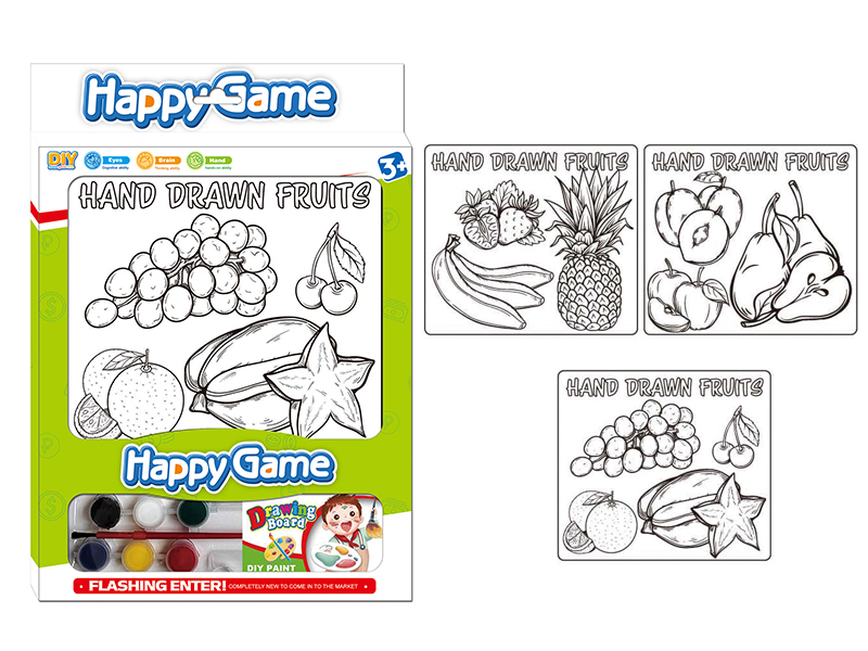 DIY Coloured Drawing Toys(Fruits Pattern)