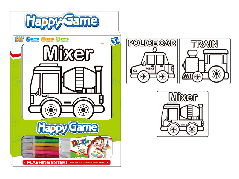 DIY Coloured Drawing Toys(Car Pattern)