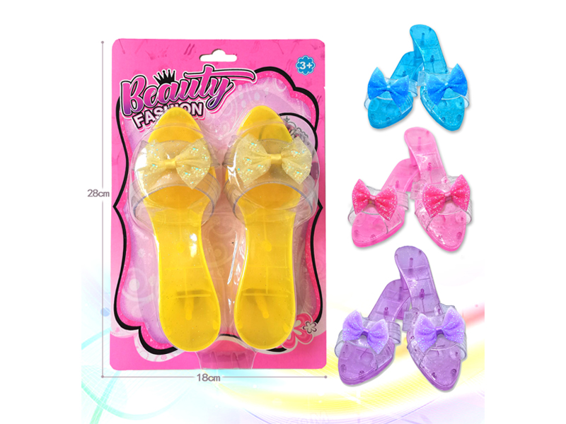 Transparent Pearl Jewelry High Heels Set