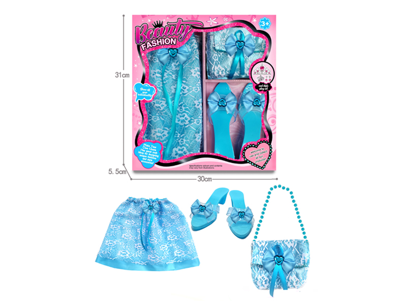 Princess Yarn Skirt Snowflake Stick Unicorn Hair Band Jewelry Set