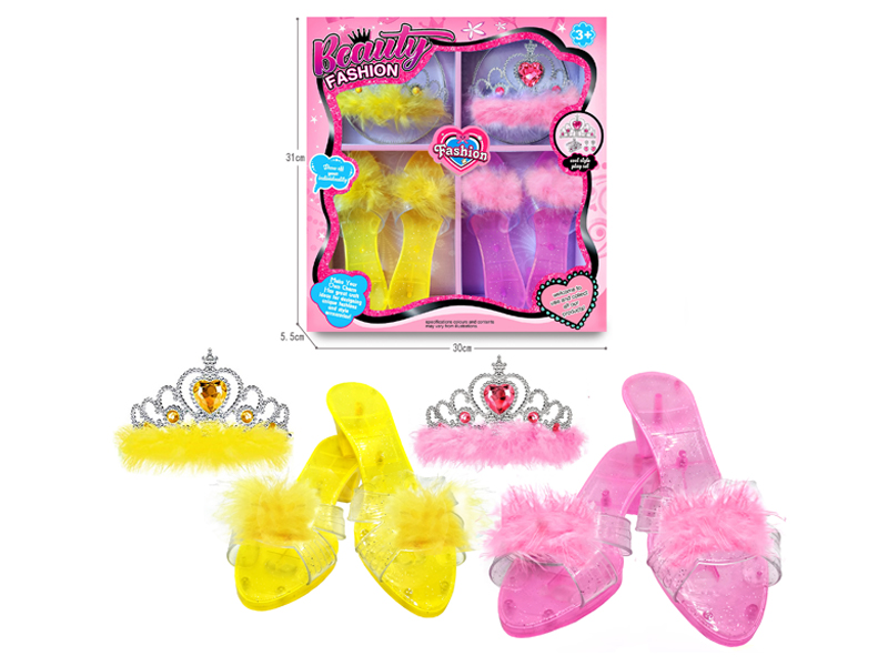 Princess Shoes Crown Jewelry Play Set