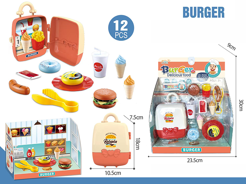 Burger Shop Toys Set 12pcs