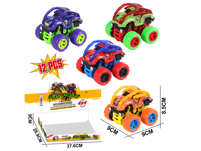 Double Friction Swing Stunt Car 12PCS