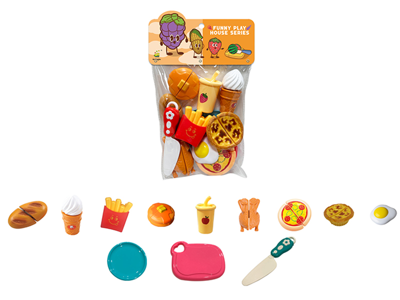 Cutting Fast Food Toy Set