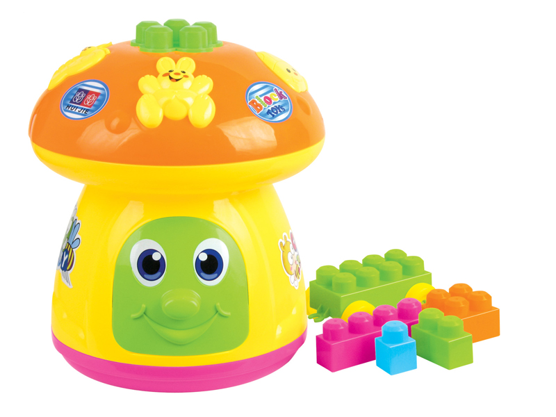52PCS Cartoon Mushroom Building Blocks