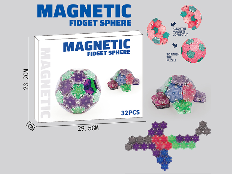 Transparent Building Blocks Magnetic Ball 32PCS