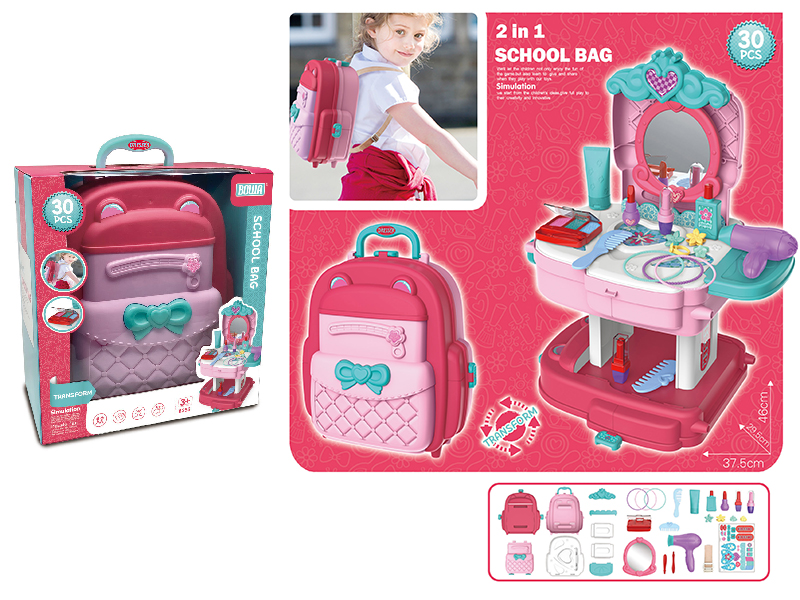 3 In 1 Dressing Table School Bag