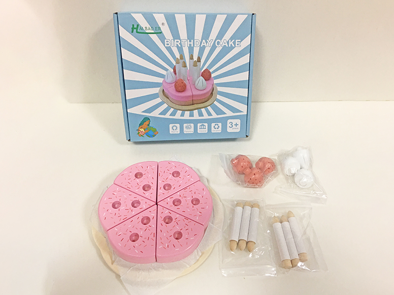 Wooden Cake Cutting Toys