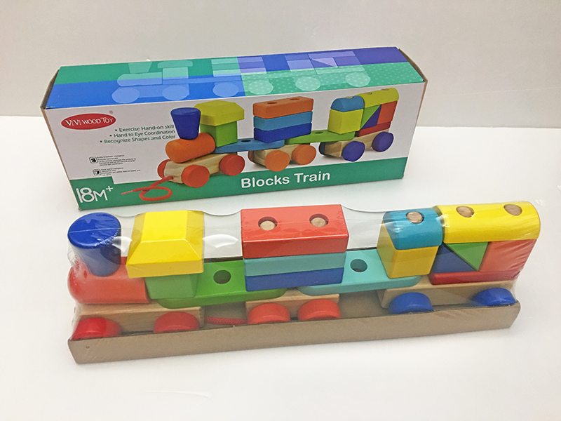 Wooden Blocks Train