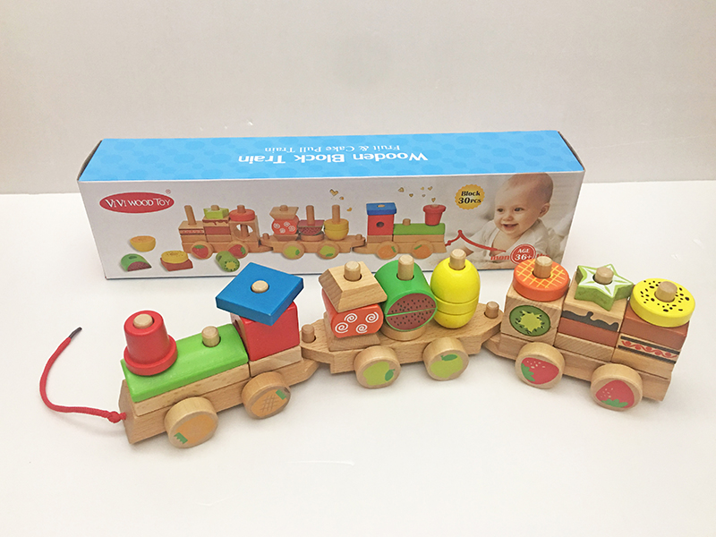 Wooden Blocks Train