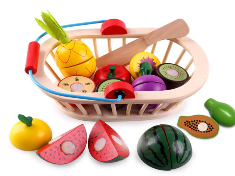 Wooden Fruits Cutting Set