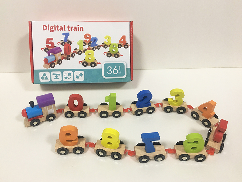 Wooden Number Train