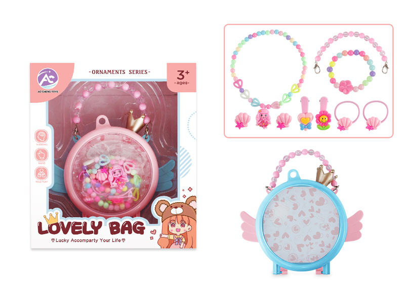 Angel Bag With Solid Color Jewelry