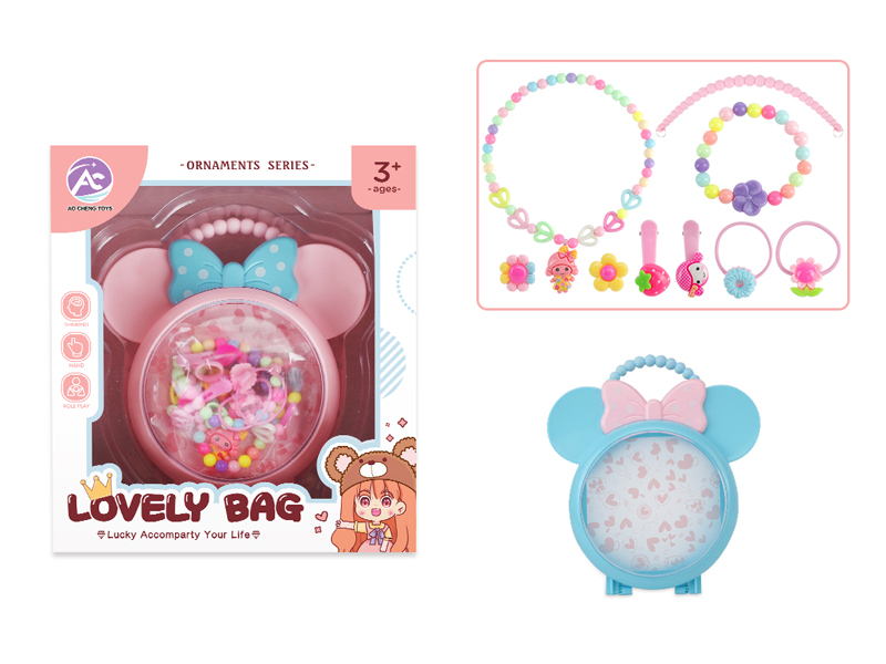 Mickey Bag With Solid Color Jewelry