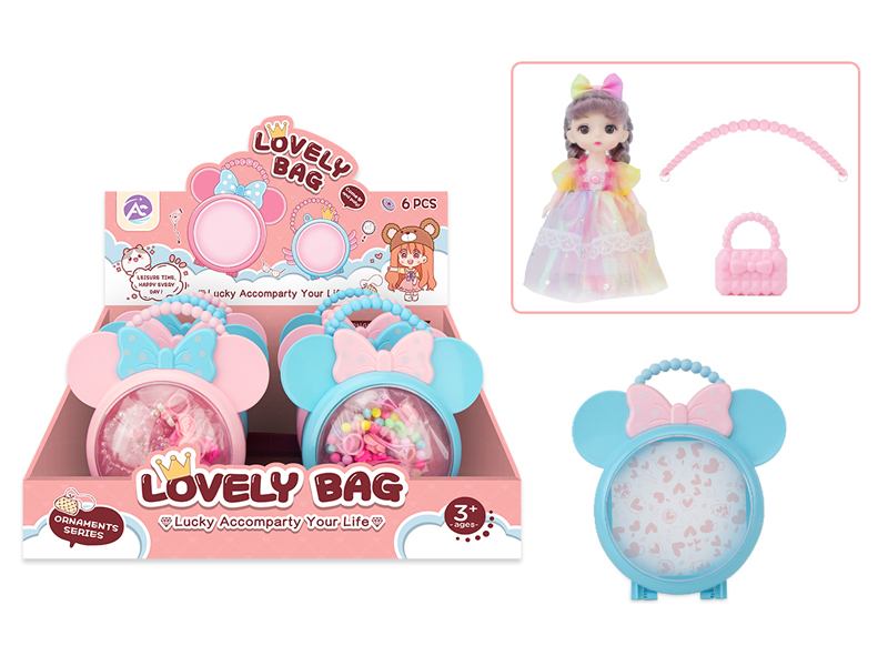 6PCS Mickey Bag With 6-Inch Doll