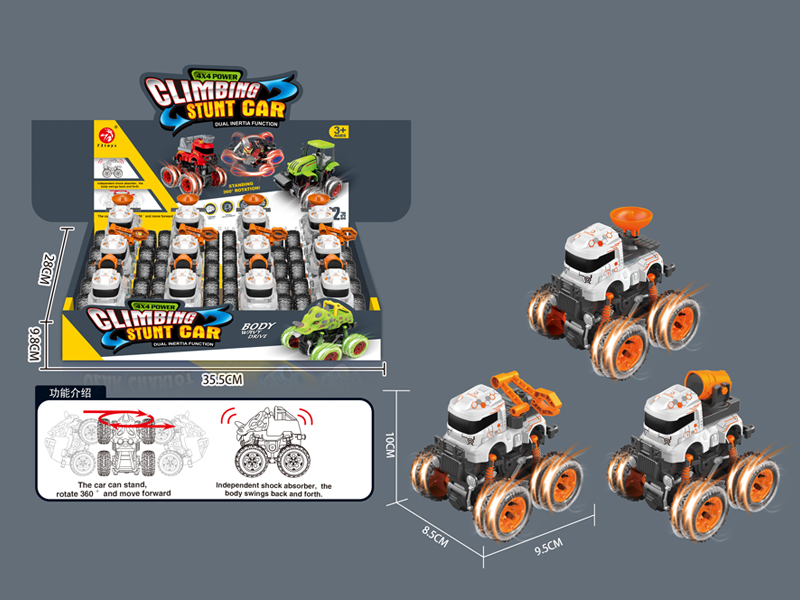 12PCS 4WD Friction Space Vehicle